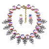 Alloy Rhinestone Jewelry Sets FS-WG3ECD0-06-1
