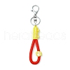 Cat Paw Print PVC & Iron Alloy Lobster Claw Clasp Keychain KEYC-JKC01104-01-2