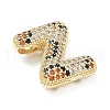 Brass Micro Pave Cubic Zirconia Pendants KK-Z108-02G-Z-2