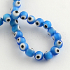 Round Handmade Evil Eye Lampwork Beads LAMP-R114-10mm-03-1