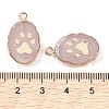 Natural Rose Quartz Oval Pendants G-C102-07G-02-3