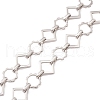 Non-Tarnish 304 Stainless Steel Rhombus & Sun Link Chain CHS-F017-09P-2