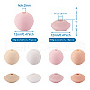 80Pcs 8 Style Food Grade Eco-Friendly Silicone Beads SIL-TA0001-04-8
