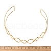 Iron Open Cuff Choker Necklaces for Women NJEW-M085-03G-3