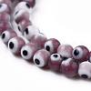 Handmade Evil Eye Lampwork Round Bead Strands LAMP-L055-4mm-04-3