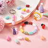 42Pcs 21 Colors Oval Silicone Focal Beads SIL-TA0001-69-8