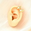 Brass Cuff Earrings EJEW-F370-33G-2