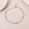 Bohemian Styles Faceted Round Glass Seed Beaded Necklaces for Women WGF25DA-05-1