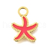 304 Stainless Steel Enamel Charms STAS-K263-86A-G-1