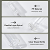 BENECREAT 30Pcs 3ml 5ml 10ml Glass Spray Bottle with PP Plastic Lid MRMJ-BC0002-75-5