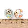 Handmade Resin Indonesia Round Beads IPDL-P005-04KCG-M-3