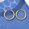 Ion Plating(IP) 304 Stainless Steel Huggie Hoop Earrings EJEW-F111A-19mm-G-4