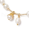 Round Imitation Pearl Acrylic Beaded Charm Bracelets for Women BJEW-JB11955-3