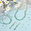  160Pcs 8 Colors Synthetic Turquoise Beads Strands TURQ-NB0001-07-2