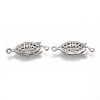 Tarnish Resistant 304 Stainless Steel Box Clasps STAS-P249-01P-1