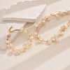 Elegant Brass Plastic Shell Multi-layer Bracelets & Necklaces Sets for Women FL3722-1