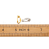 Brass Clip on Earring Converter KK-TA0007-43-6