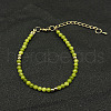 Elegant Natural Peridot Bead Beaded Bracelets ZL0377-1-1