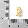 Brass Micro Pave Clear Cubic Zirconia Initial Multi-strand Links KK-S520-01G-19-3