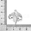 925 Sterling Silver Pave Clear Cubic Zirconia Pendants STER-P067-04P-3