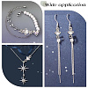 HOBBIESAY 40Pcs 2 Colors Rack Plating Brass Pave Clear Cubic Zirconia Links FIND-HY0003-91-7