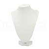 MDF Covered with PU Leather Bust Shaped Necklace Display Stands ODIS-S015-02A-1