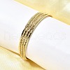 Brass Open Cuff Bangles BJEW-Z093-01G-2