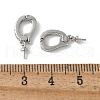 Brass Micro Pave Cubic Zirconia Pendants Bails KK-D324-21P-3
