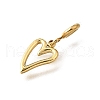 Heart 304 Stainless Steel Pendant Decorations STAS-H202-12G-01-2