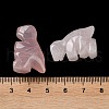 Natural Rose Quartz Carved Healing Dinosaur Figurines G-B062-07E-4