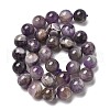 Round Natural Chevron Amethyst Bead Strands G-S380-01C-01-5
