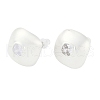 Square Brass Drawbench Stud Earring EJEW-L288-004S-2