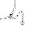 304 Stainless Steel Paperclip Chain Necklace NJEW-D045-14P-03-2