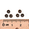 Brass Rhinestone Spacer Beads RB-A014-L4mm-01R-NF-2