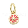 Rack Plating Brass Enamel Charms KK-M293-38G-03-1