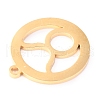 304 Stainless Steel Pendants STAS-O142-70G-B-3