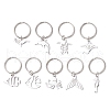 Ocean Theme 304 Stainless Steel Keychains KEYC-JKC01213-2