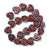 Handmade Lampwork Bumpy Beads Heart X-LAMP-V001-07F-2