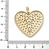 Brass Micro Pave Cubic Zirconia Pendants KK-U076-18G-01-3