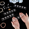 AHADERMAKER Wall Mounted Acrylic Necklace Holder AJEW-GA0007-50A-3