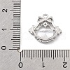Brass Micro Pave Clear Cubic Zirconia Pendants KK-K371-30P-3