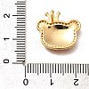 Brass Micro Pave Cubic Zirconia Pendents KK-R212-20G-02-2