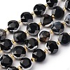 Dyed & Heated Natural Fire Crackle Agate Beads Strands G-C116-A176-01-2
