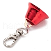 Iron Bell Pendant Decoration HJEW-JM02491-6