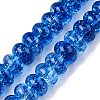 Baking Paint Transparent Glass Beads Strands DGLA-N005-12D-1