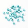 Pearlized Handmade Porcelain Round Beads PORC-S489-6mm-06-1