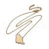 304 Stainless Steel Crystal Rhinestone Saudi Arabia Country Map Pendant Necklaces NJEW-R026-08G-4