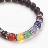 Natural Gemstone Stretch Bracelets BJEW-JB03824-01-2