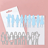 Friendship Theme Carbon Steel Cutting Dies Stencils DIY-WH0309-1158-3