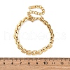 304 Stainless Steel Panther Chain Bracelets for Women BJEW-C076-03G-5